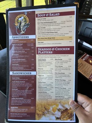 Menu photo 1 Fred's Fish House Mountain Home, AR Menu photo 1 Fred's Fish House Mountain Home, AR