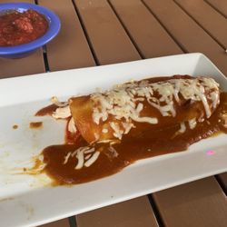 El Potrero - A 'beef Enchilada'. It was chicken. They brought me a beef Enchilada to replace it.