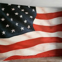 Allison Brown ArtDesign - American Flag Mural