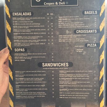 Spazio - Menu - Creperies Near Me - Rosarito, BCN