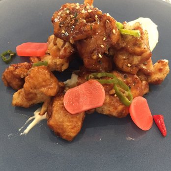 Water's Table - Chicken Karaage: resembles Panda Express Orange chicken. - New American Near Me - Renton, Washington Water's Table - Chicken Karaage: resembles Panda Express Orange chicken. - New American Near Me - Renton, Washington