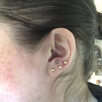 Metamorphosis - Anti-tragus, day after healing progress. - Tattoo Near Me - Indianapolis, Indiana