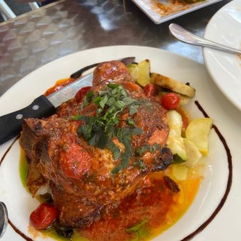 Carmelina's - Stuffed Center Cut Pork Rib Chop, - Italian Near Me - Boston, Massachusetts