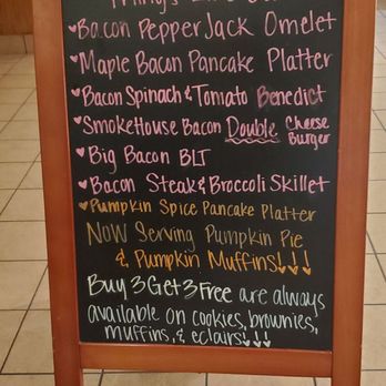 Perkins American Food - menu board - Bakeries Near Me - Sioux City, Iowa
