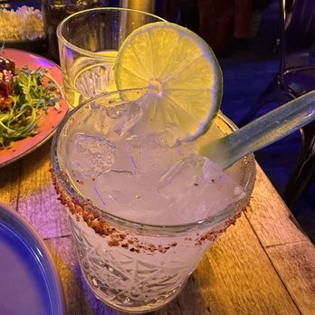 El Tacuba - "El Diablo" margarita with Jalapeño-infused tequila - Tapas/Small Plates Near Me - Medford, Massachusetts