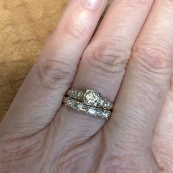 Francis J. Jewelers - Grandmother's engagement ring and newly made wedding band
