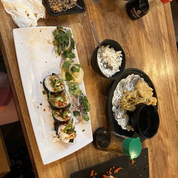 Ninja Japanese Restaurant - Tres amigos roll. Wake me up before you mango gogo. Vegetable tempura. - Japanese Near Me - Chandler, Arizona