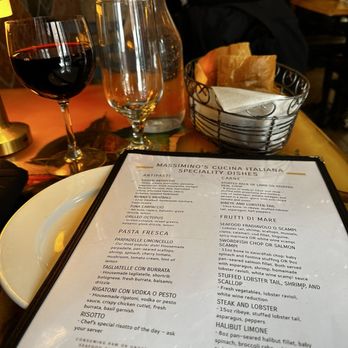 Massimino's - Menu and bread - Italian Near Me - Boston, Massachusetts