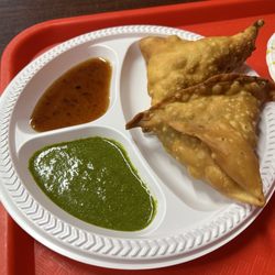 Ganapati Foods Usa Restaurant - $5 two big samosa very fresh