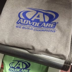 AdvoCare shirts right off the press.