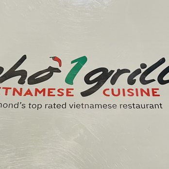 Pho 1 Grill - Menu cover. - Vietnamese Near Me - Henrico, Virginia