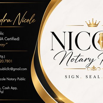 Nicole Notary Public - New Business Cards - Notaries Near Me Nicole Notary Public - New Business Cards - Notaries Near Me