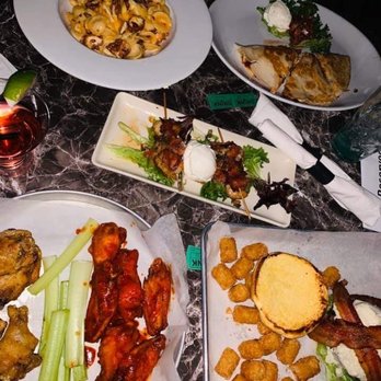 Sixes Tavern - Wings, black and blue burger with tator tots, bacon wrapped shrimp, Mac and cheese, quesadilla. - New American Near Me - Cartersville, Georgia