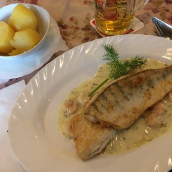 Rhenania - Zander mit Schrimps und Dillsauce - German Near Me - Germersheim, RP