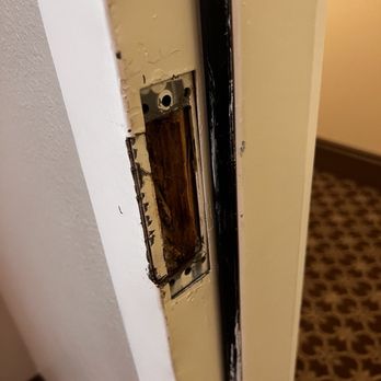 Chateau Saint Denis Hotel - Missing strike plate - Hotels Near Me - Natchitoches, Louisiana