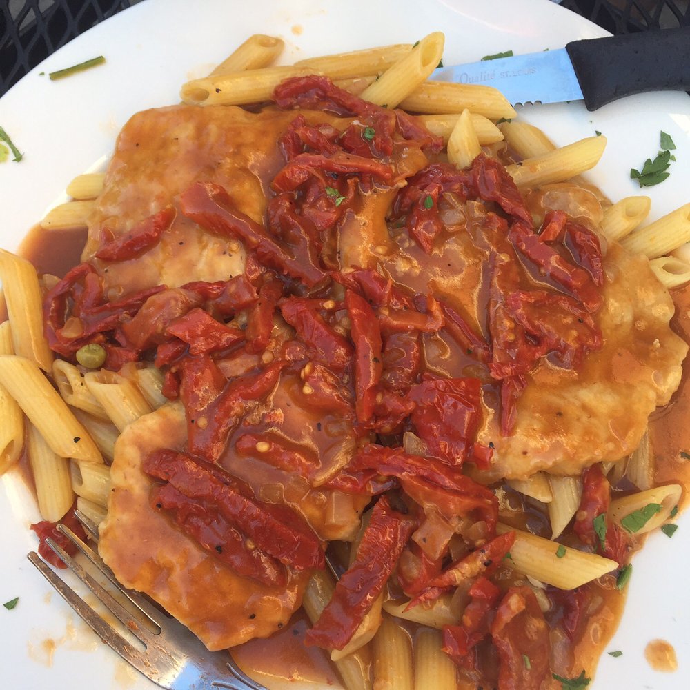 Veal with sundried tomatoes. Veal with sundried tomatoes.