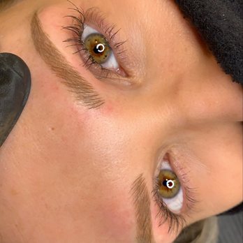 PERFECTA Beauty - Eyebrow microblading on blonde brows. This client had minimal natural hair. Over 50% off this is microbladed hair strokes. - Permanent Makeup Near Me - Moline, Illinois