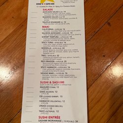 Dino's Sports Bar - Dino's Sushi Menu