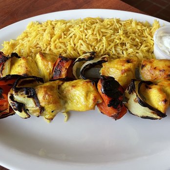 Sawa Restaurant & Grill - Chicken Kabab and Rice - Mediterranean Near Me - Houston, Texas
