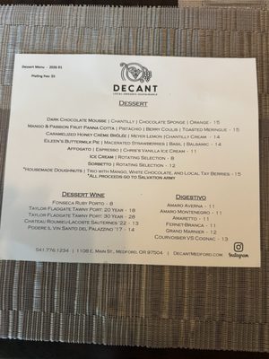 Menu photo 1 Decant Medford, OR Menu photo 1 Decant Medford, OR