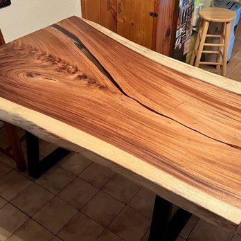 Live Edge Slabs - Our new dining table 6/23/23 - Countertop Installation Near Me - Tarpon Springs, Florida Live Edge Slabs - Our new dining table 6/23/23 - Countertop Installation Near Me - Tarpon Springs, Florida