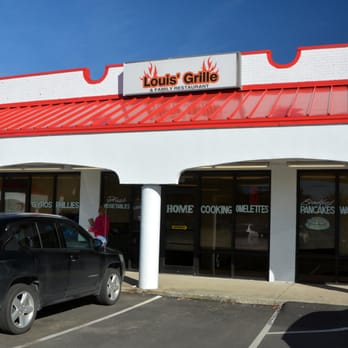 Louis' Grille - Exterior from Parking Lot on Morehead Rd - Diners Near Me - Harrisburg, North Carolina
