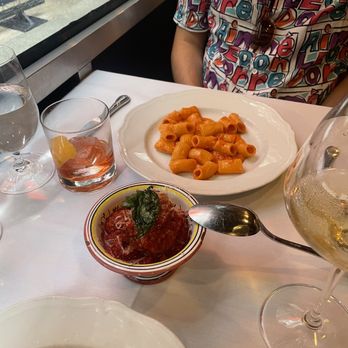 Carbone - Mario 's Meatballs and Spicy Rigatoni Vodka - Italian Near Me - New York, New York