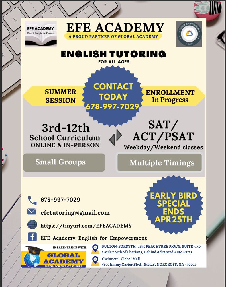 Education for Empowerment - reading tutor in Cumming, GA