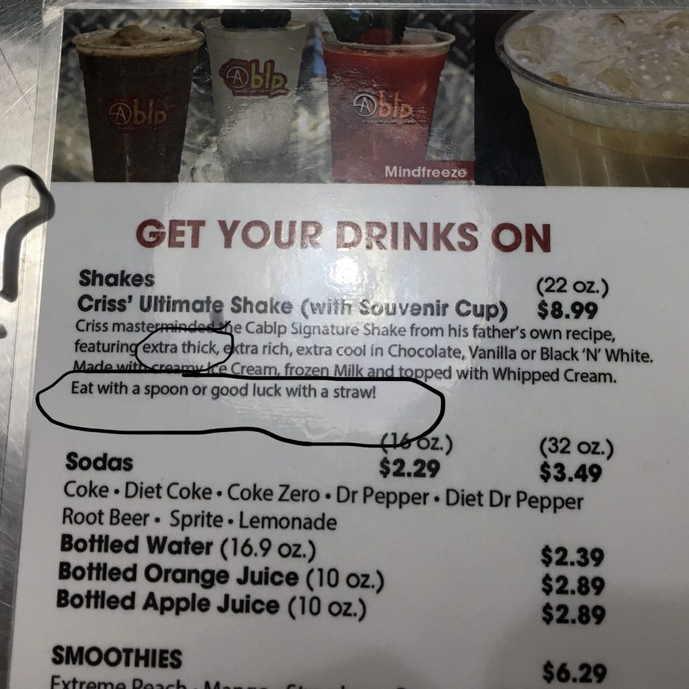 Cablp - Did you mean extra thin shake? - Breakfast & Brunch Near Me - Moapa Valley, Nevada Cablp - Did you mean extra thin shake? - Breakfast & Brunch Near Me - Moapa Valley, Nevada