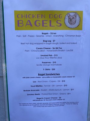 Chicken Dog Bagels by null