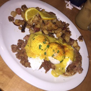 Brownstone Pancake Factory - Irish eggs Benedict. Mouth watering! - Breakfast & Brunch Near Me - Edgewater, New Jersey