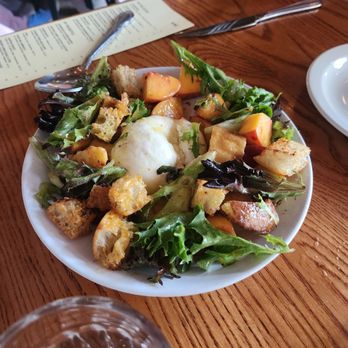 OK Donna - Peach panzanella salad - Italian Near Me - Charleston, South Carolina OK Donna - Peach panzanella salad - Italian Near Me - Charleston, South Carolina