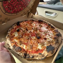 Big Tent Pizza - Cheese pizza, extra cheese, add sausage