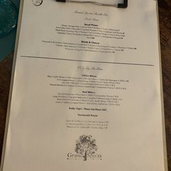 Grand Spirits Bottle Co. - Menu