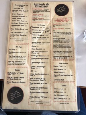Menu photo 3 Swift's on Colfax Denver, CO