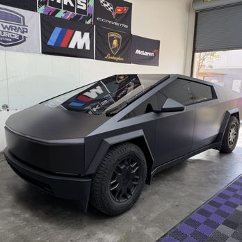 The Wrap Source - Cybertruck Bar-Keepers/Windex Polish, Then Full Matte Tinted PPF. Truly a Unique Finish! - Car Window Tinting Near Me - Camarillo, California