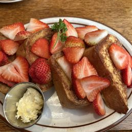 French toast with strawberries French toast with strawberries