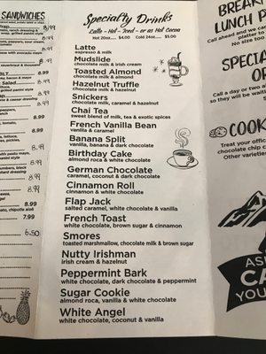 Menu photo 4 Hungry Bear Cafe Franconia, NH