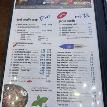Pho Now - Menu - Vietnamese Near Me - San Jose, California