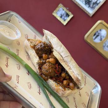 Levinsky - Moroccan fish ball sandwich- Friday spacial - Juice Bars & Smoothies Near Me - West Hollywood, California