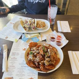 Sweet Chick-fil-A Waffle Potato Fries, Mahi Tacos Sweet Chick-fil-A Waffle Potato Fries, Mahi Tacos