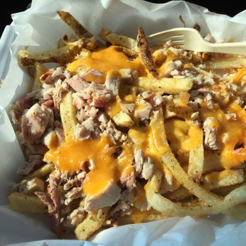 Baker's Ribs - Loaded fries with pulled pork - Barbeque Near Me - Mesquite, Texas Baker's Ribs - Loaded fries with pulled pork - Barbeque Near Me - Mesquite, Texas