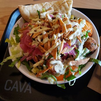 CAVA - $9.87 for the Greens + Grains. Well served and delicious! - Mediterranean Near Me - College Park, Maryland
