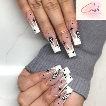 Crush Nails & Spa - Mini ghost Frenchie - Nail Salons Near Me - San Antonio, Texas Crush Nails & Spa - Mini ghost Frenchie - Nail Salons Near Me - San Antonio, Texas