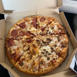 Domino's Pizza - Carry out Special $9.99 Chicken, Pepperoni, & Beef pizza w/ extra cheese