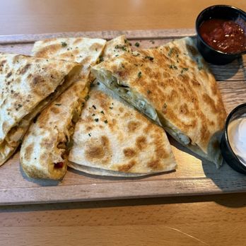 Loft18 - Fajita chicken quesadillas received an A+! Such flavorful moist chicken with a crispy tortilla. - Sports Bars Near Me - Baton Rouge, Louisiana