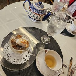 Friendship Tea Room At the Gift Box - Bread Pudding Bourbon sauce