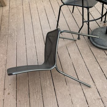 Bird & Cow - Chair falling into hole in patio - New American Near Me - Breckenridge, Colorado