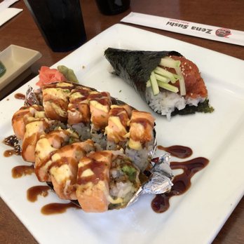 Zena Sushi - Baked salmon roll & Spicy tuna hand roll - Sushi Bars Near Me - Hurst, Texas Zena Sushi - Baked salmon roll & Spicy tuna hand roll - Sushi Bars Near Me - Hurst, Texas