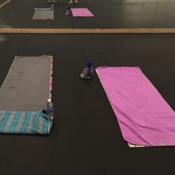 Rubber floors in the hot room prevent those funky odors you get from carpet.